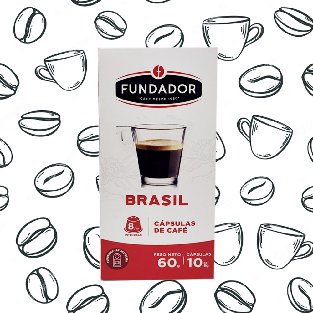 Fundador Capsulas de Café Brasil - 10u